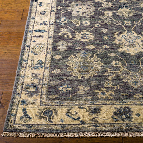 Surya Biscayne Bsy-2307 Charcoal, Butter, Light Gray, Dark Blue Rugs.