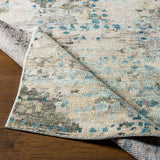 Surya Biscayne Bsy-2308 Teal, Sage, Dark Green, Medium Gray Rugs.