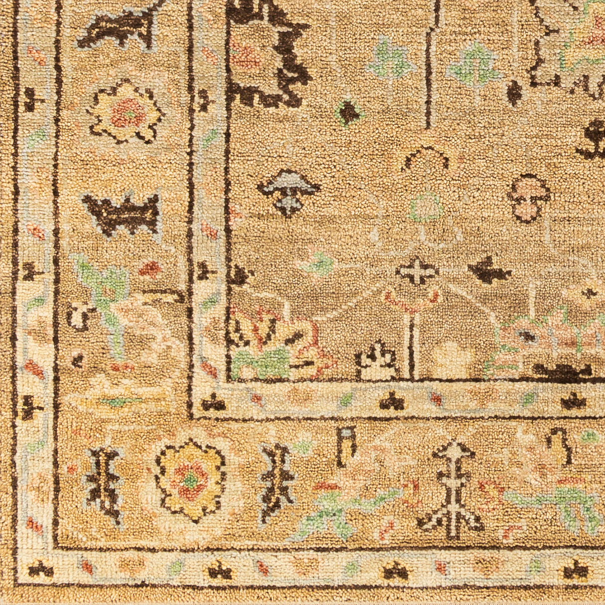 Surya Biscayne Bsy-2314 Khaki, Dark Brown, Butter, Rose Rugs.