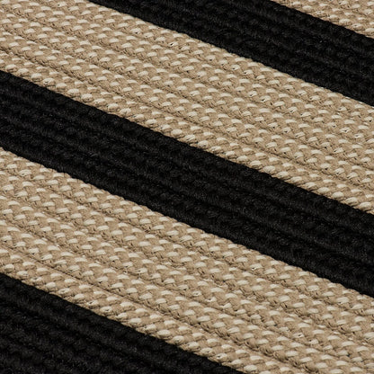 Colonial Mills Boat House Bt19 Black Striped Area Rug