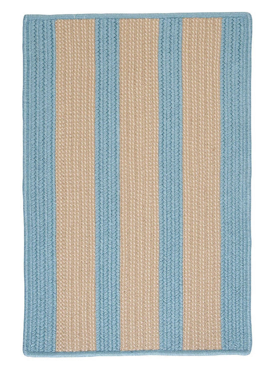 Colonial Mills Boat House Bt49 Light Blue / Blue / Neutral Striped Area Rug