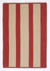 Colonial Mills Boat House Bt79 Rust Red / Red / Neutral Striped Area Rug