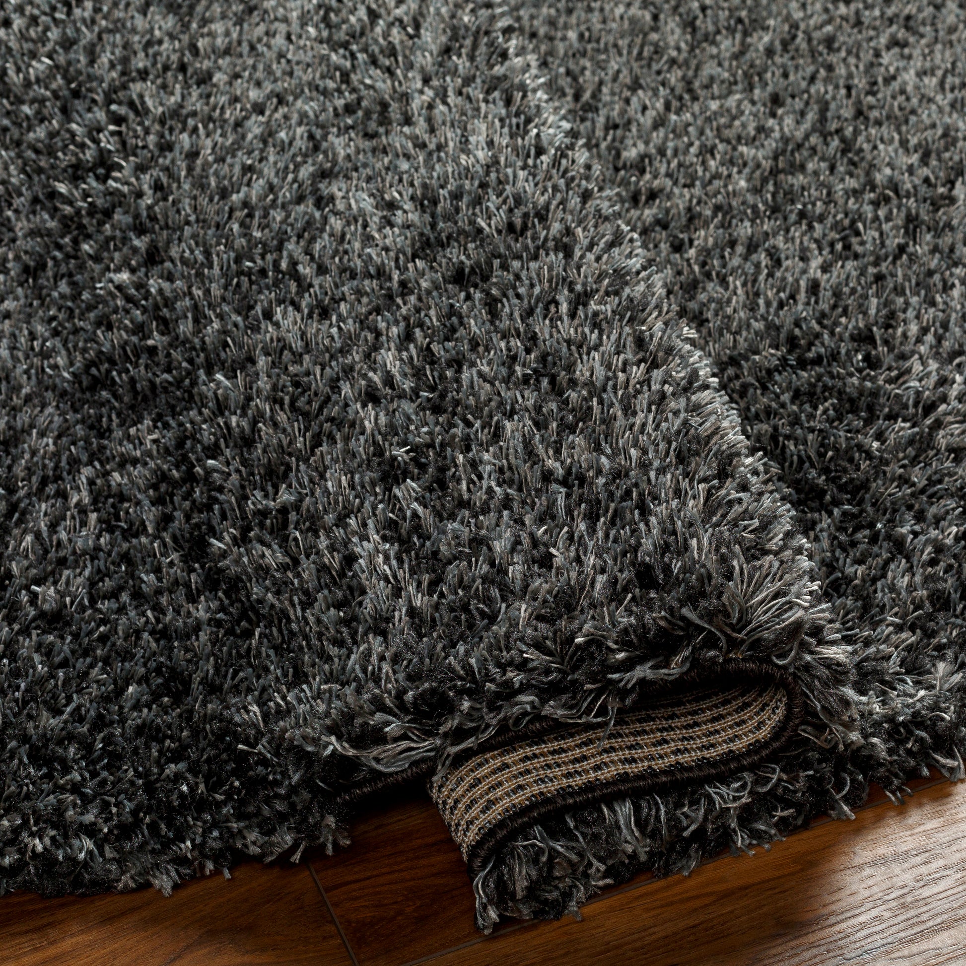 Surya Bogota Shag Btg-2309 Black Area Rug