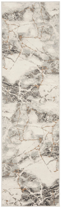 Nourison Elation Etn13 Ivory/Grey Area Rug