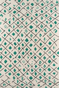 Momeni Novogratz Bungalow Bun-2 Green Moroccan Area Rug