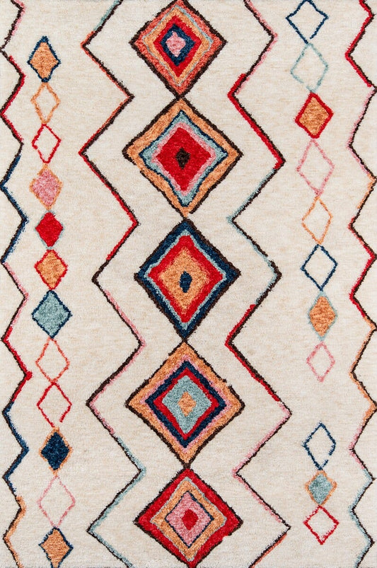 Momeni Novogratz Bungalow Olivia Bun-6 Multi Moroccan Area Rug