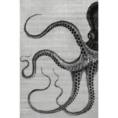 Nuloom Adrienne Octopus Nad1752A Gray Area Rug