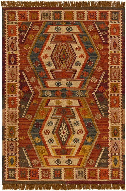 Surya Bursa Bur-2300 Khaki, Taupe, Tan, Brick Area Rug