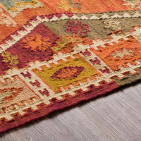 Surya Bursa Bur-2300 Khaki, Taupe, Tan, Brick Area Rug