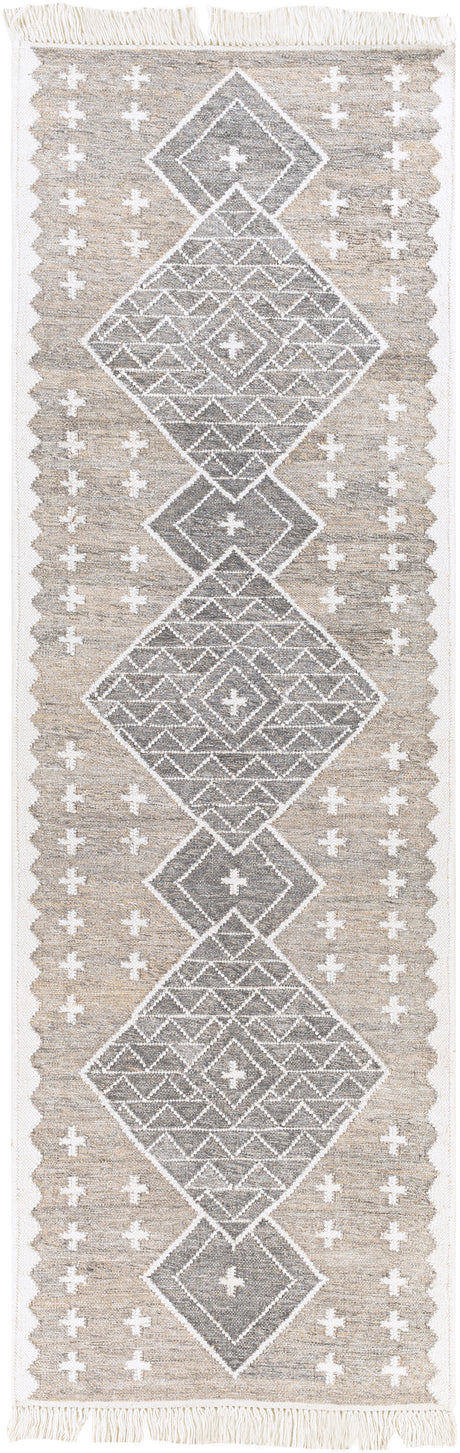 Surya Bursa Bur-2301 Taupe, Charcoal, Cream Rugs.