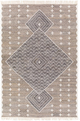 Surya Bursa Bur-2301 Taupe, Charcoal, Cream Rugs.