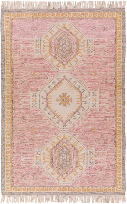 Surya Bursa Bur-2302 Rose, Medium Gray, Tan, Beige Area Rug