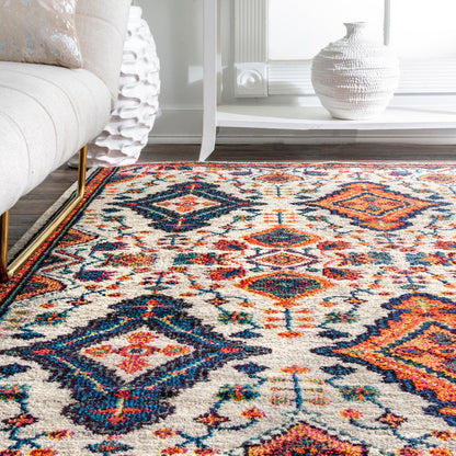 Nuloom Diamond Elayne Ndi2246C Orange Area Rug