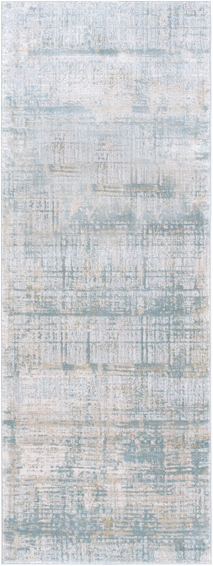 Surya Brunswick Bwk-2301 Sage, Light Gray, White, Ice Blue Area Rug