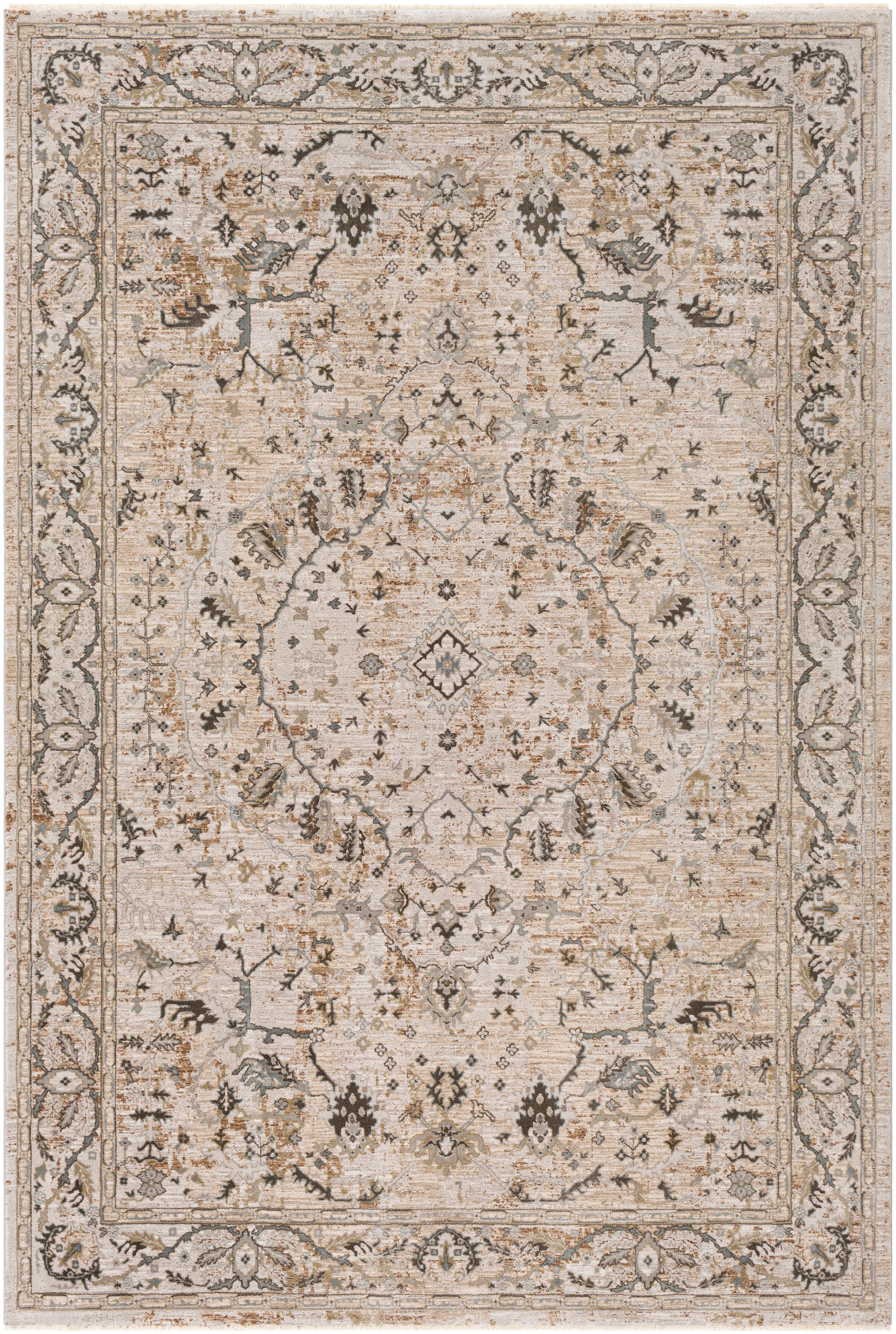 Surya Brunswick Bwk-2312 Ivory, Beige, Khaki, Sage Area Rug