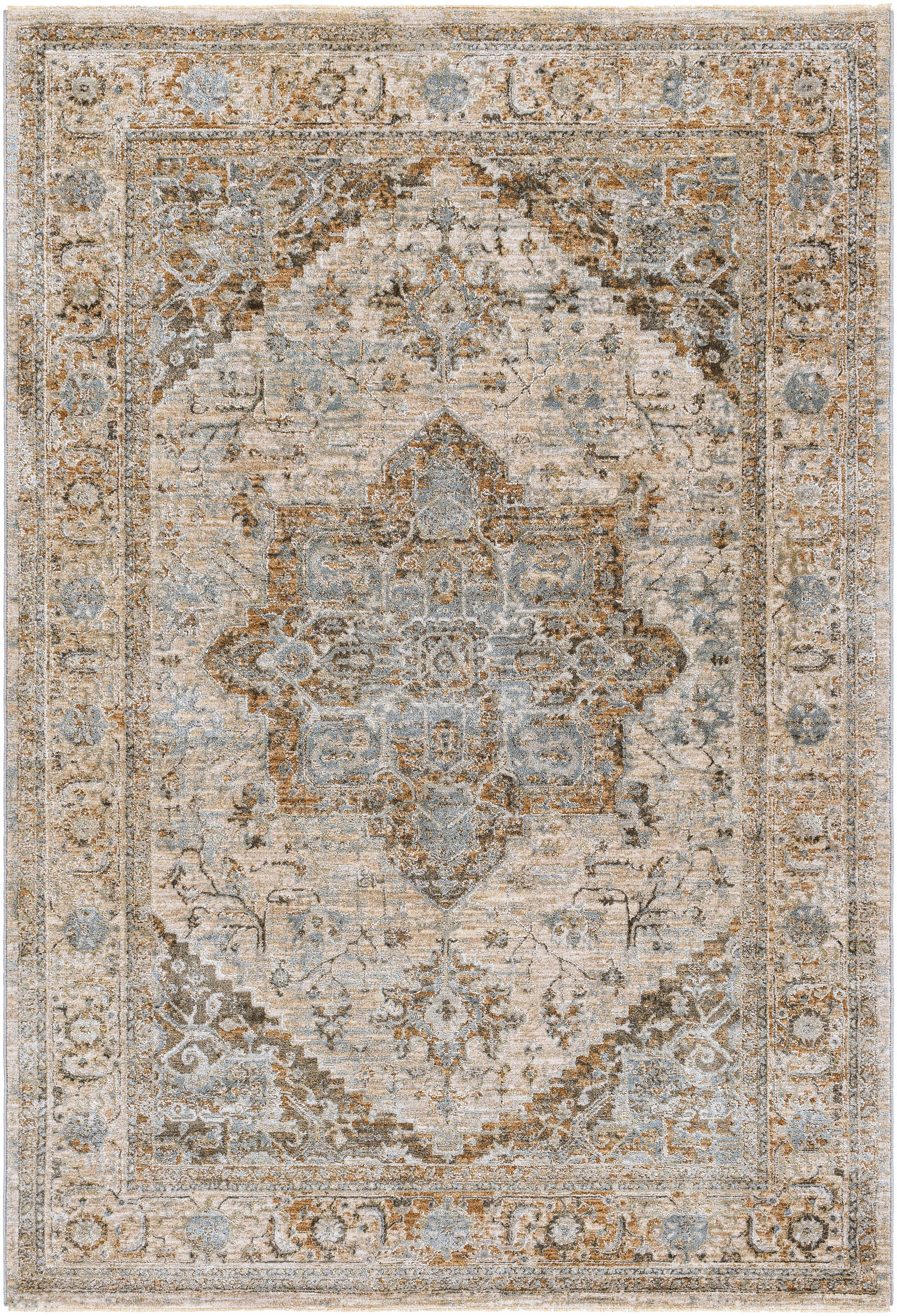 Surya Brunswick Bwk-2318 Dusty Sage, Charcoal Area Rug