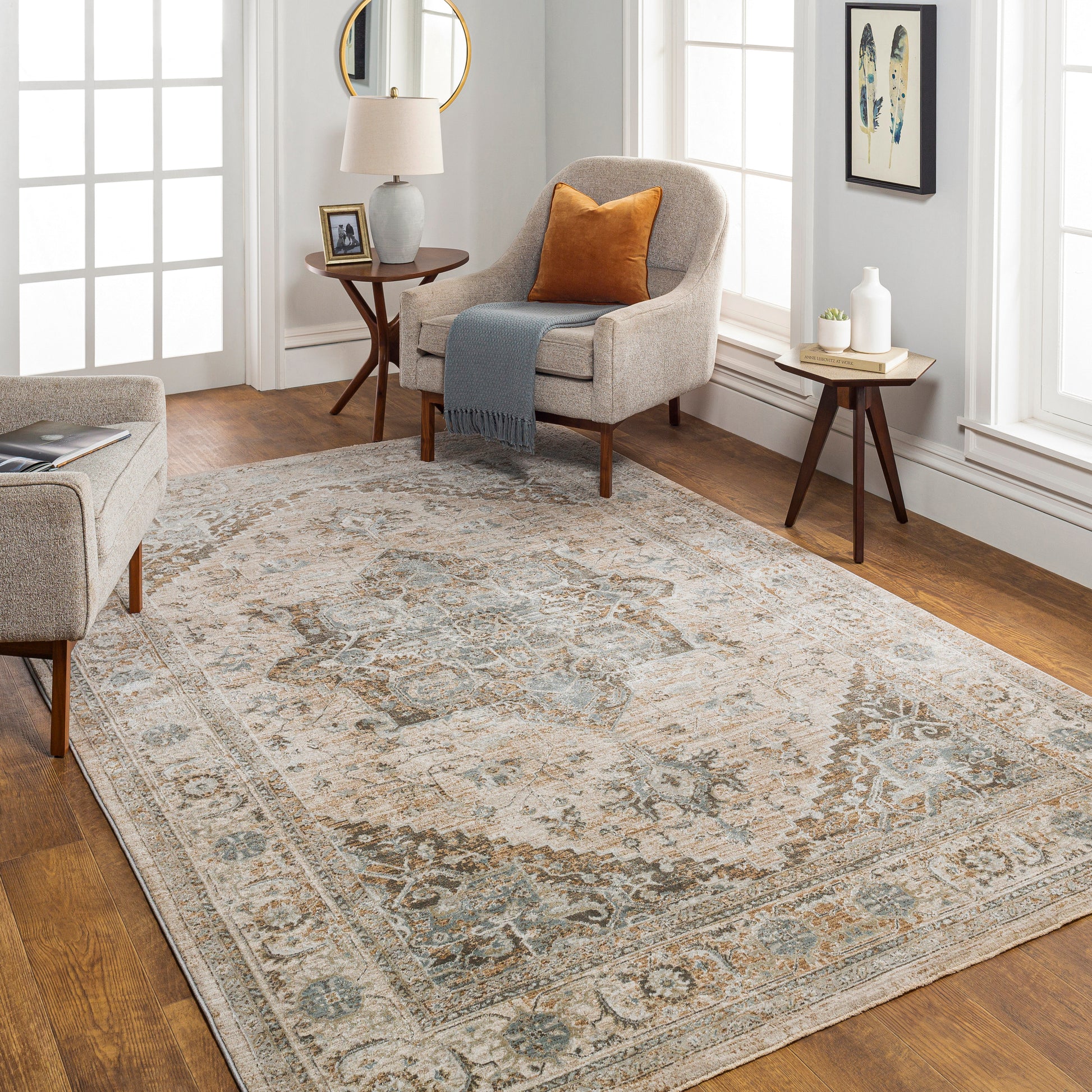 Surya Brunswick Bwk-2320 Light Beige, Taupe Area Rug