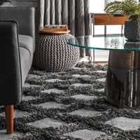 Nuloom Francene Trellis Nfr1462A Dark Gray Area Rug