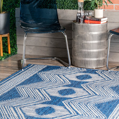 Nuloom Ranya Tribal Nra1766A Blue Area Rug