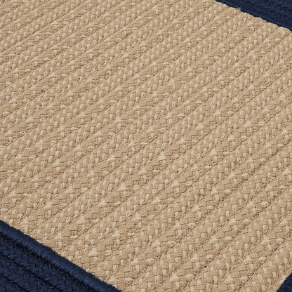 Colonial Mills Bayswater By53 Navy Bordered Area Rug