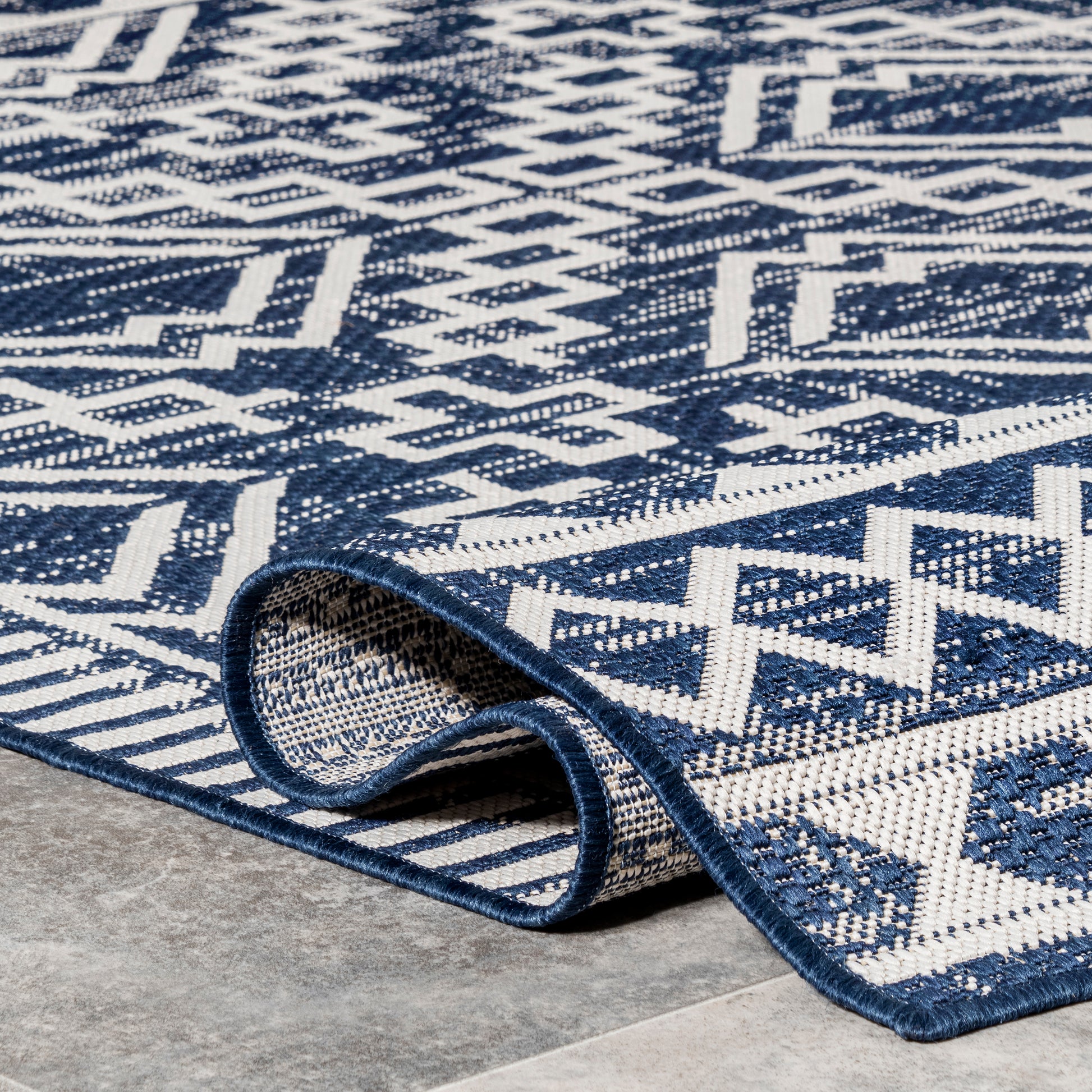 Nuloom Cari Moroccan Tribal Nca1807D Navy Area Rug