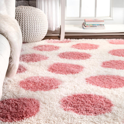 Nuloom Alexa Polka Dot Nal2919A Pink Area Rug