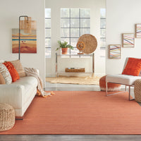 Nourison Positano Pos01 Terracotta Area Rug