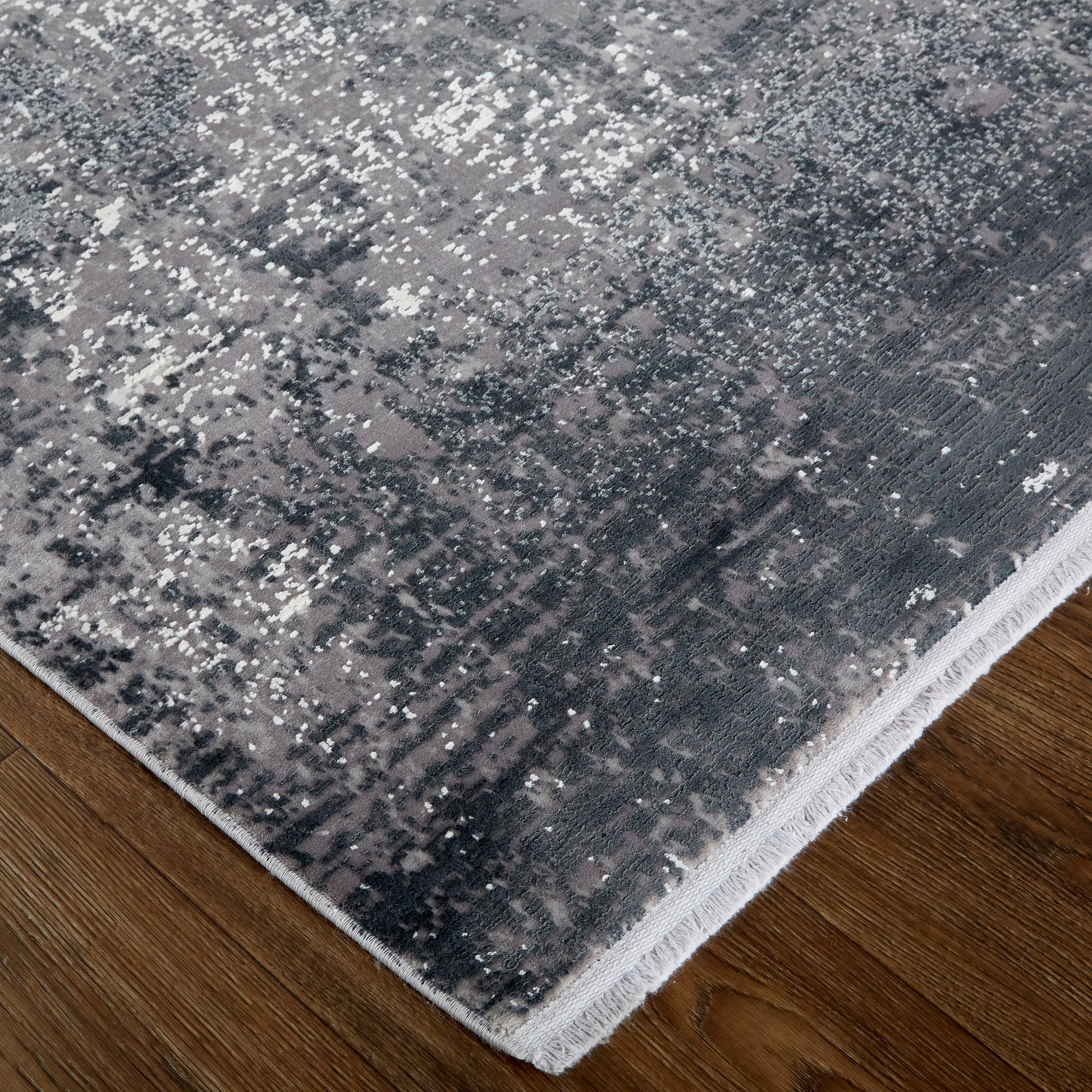 Feizy Cadiz 39Fwf Charcoal/Black Area Rug