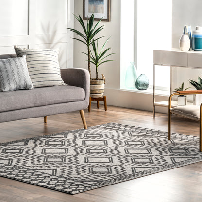 Nuloom Cameron Moroccan Nca1317B Gray Area Rug