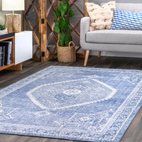 Nuloom Vintage Persian Isla Nvi3091A Blue Area Rug