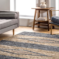 Nuloom Farren Leather Nfa1420A Gray Area Rug