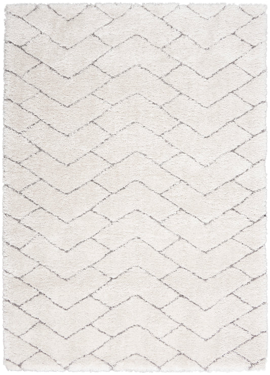 Nourison Dreamy Shag Drs03 Ivory/Grey Area Rug