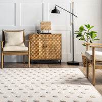 Nuloom Lulu Raised Dots Nlu3410A Ivory Area Rug