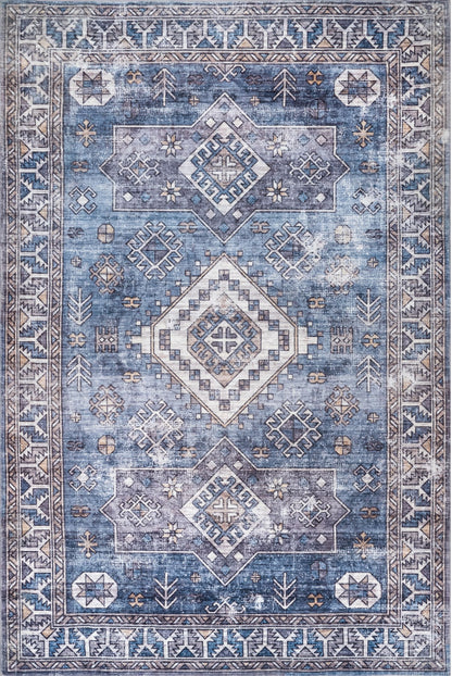 Nuloom Monika Aztec Nmo1578A Blue Area Rug