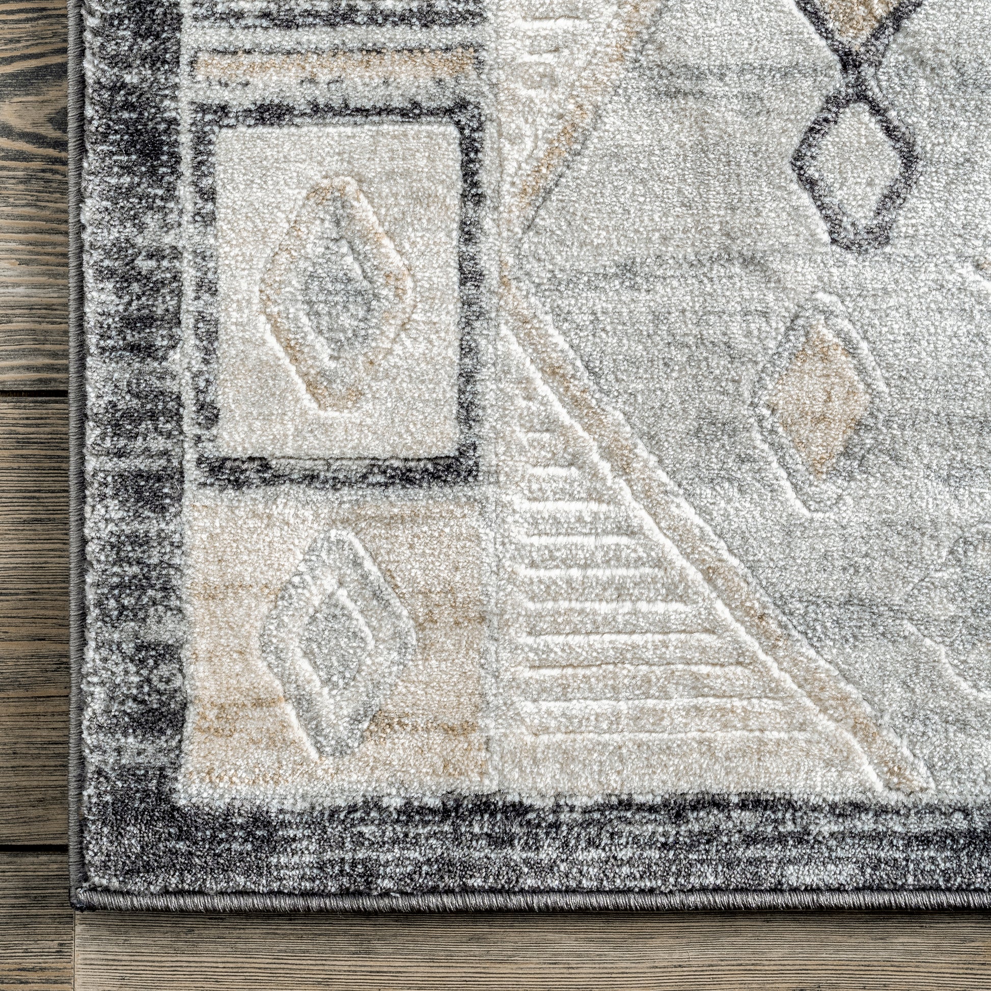 Nuloom Hunter Tribal Nhu3174A Beige Area Rug