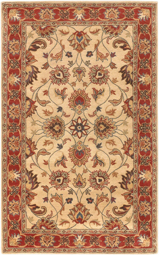 Surya Caesar Cae-1001 Camel, Burnt Orange, Dark Brown Area Rug