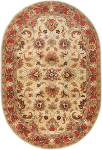 Surya Caesar Cae-1001 Camel, Burnt Orange, Dark Brown Area Rug