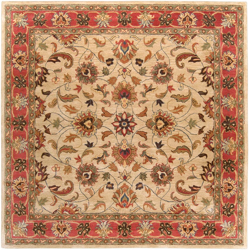 Surya Caesar Cae-1001 Camel, Burnt Orange, Dark Brown Area Rug