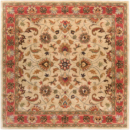 Surya Caesar Cae-1001 Camel, Burnt Orange, Dark Brown Area Rug