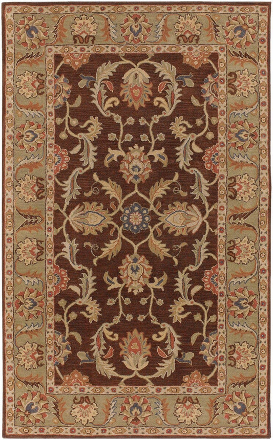 Surya Caesar cae-1009 Chocolate / Rust / Sage / Beige Area Rug