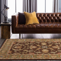 Surya Caesar cae-1009 Chocolate / Rust / Sage / Beige Area Rug