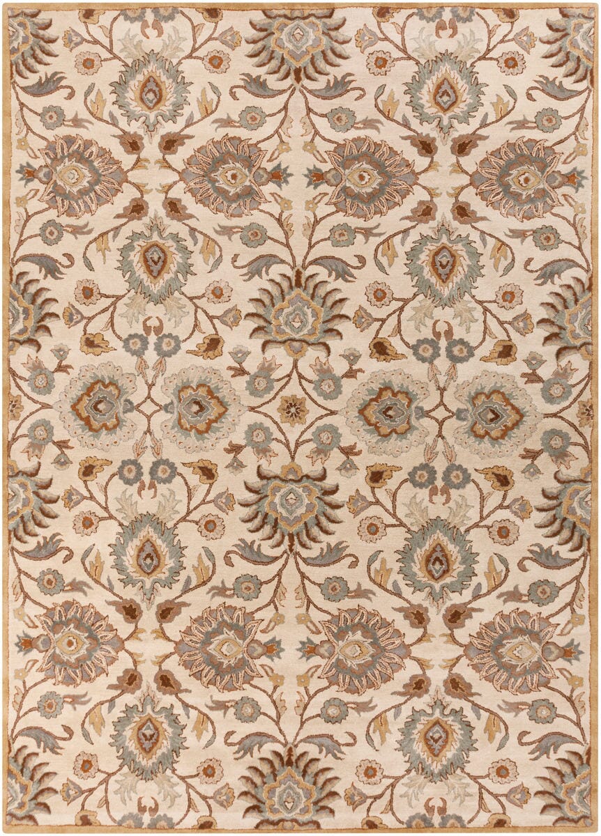 Surya Caesar cae-1012 Beige / Gold / Light Blue Area Rug