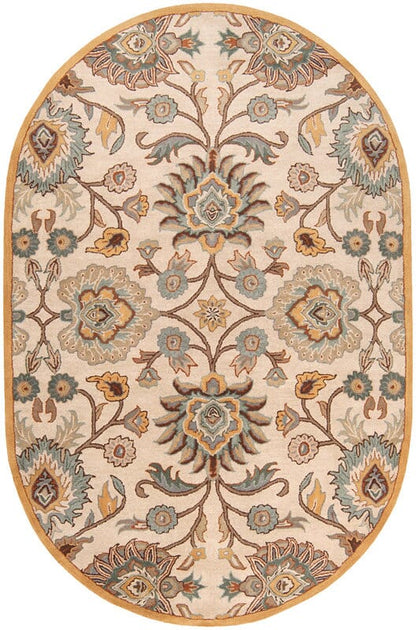 Surya Caesar cae-1012 Beige / Gold / Light Blue Area Rug