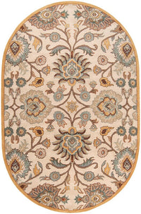 Surya Caesar cae-1012 Beige / Gold / Light Blue Area Rug