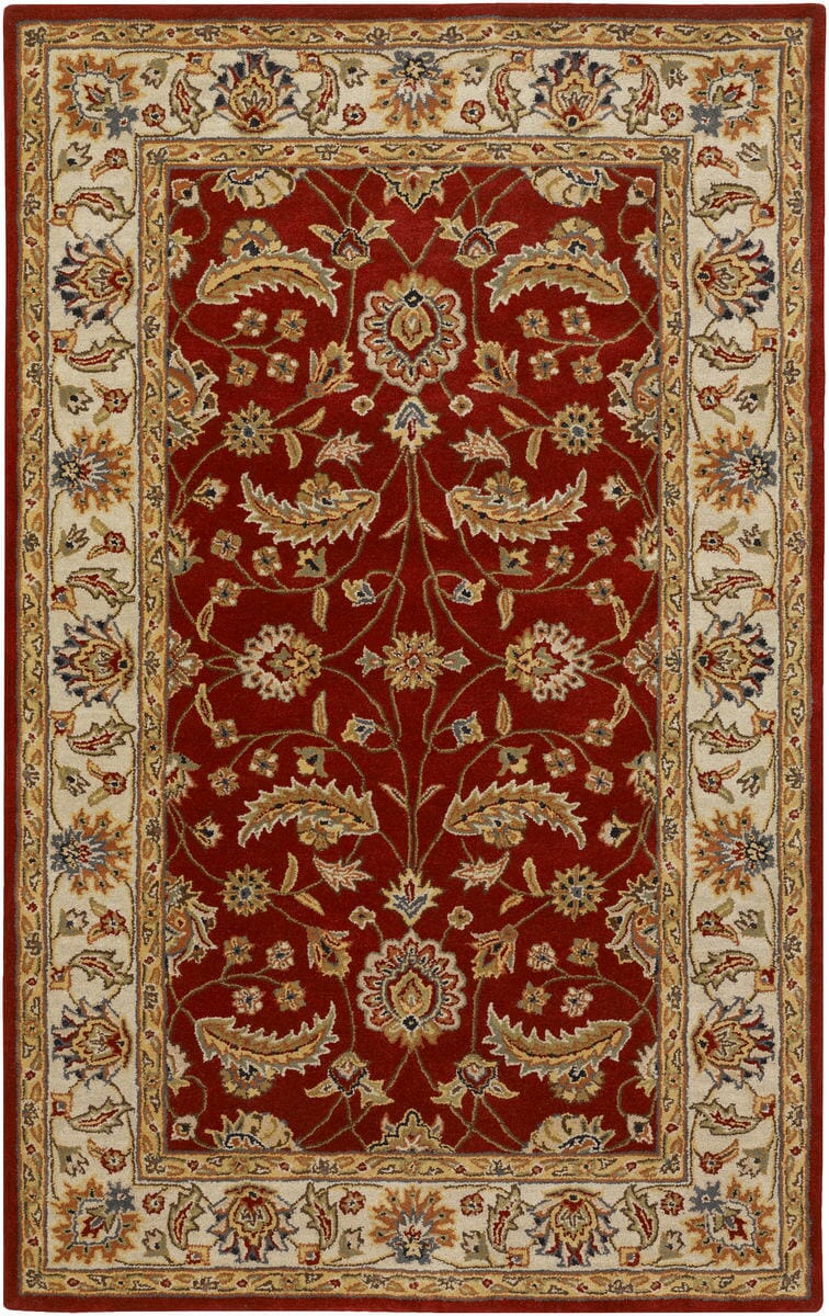 Surya Caesar cae-1022 Red / Ivory / Gold / Green Area Rug