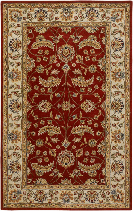 Surya Caesar cae-1022 Red / Ivory / Gold / Green Rugs.