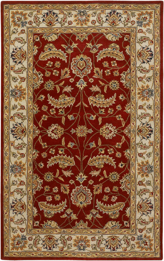 Surya Caesar cae-1022 Red / Ivory / Gold / Green Area Rug