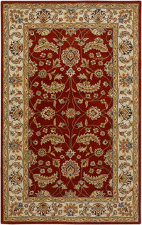 Surya Caesar cae-1022 Red / Ivory / Gold / Green Area Rug