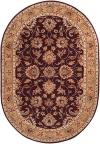 Surya Caesar Cae-1024 Burgundy, Khaki, Dark Red, Camel Area Rug