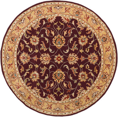 Surya Caesar Cae-1024 Burgundy, Khaki, Dark Red, Camel Area Rug